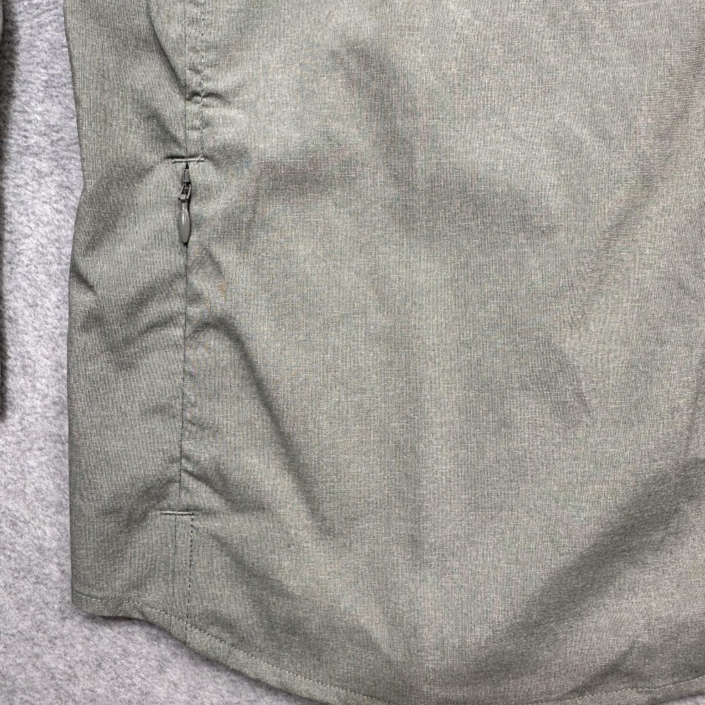 LL Bean Shirt Women XL Deep Olive NFZ Long Sleeve Button Outdoor Hiking Pockets - Picture 9 of 16